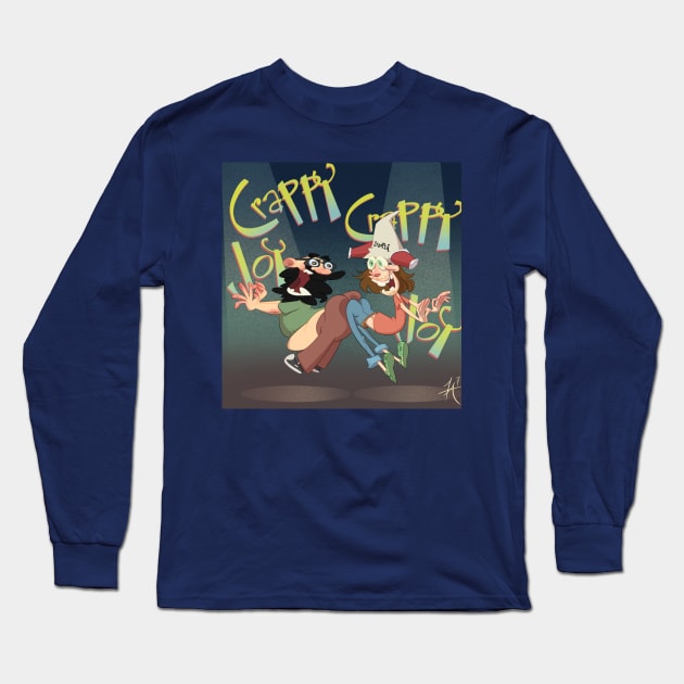 Crappy Crappy Joy Joy Long Sleeve T-Shirt by Game Society Pimps